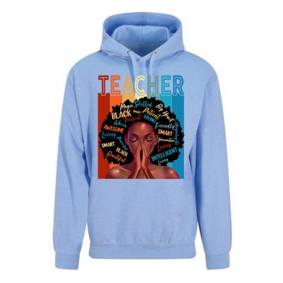 Juneteenth Afro Black History Month African American Teacher Gift Unisex Surf Hoodie