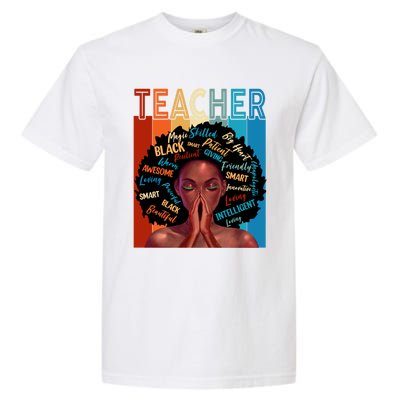 Juneteenth Afro Black History Month African American Teacher Gift Garment-Dyed Heavyweight T-Shirt