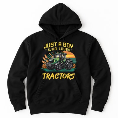 Just A Boy Who Loves Tractors Hoodie