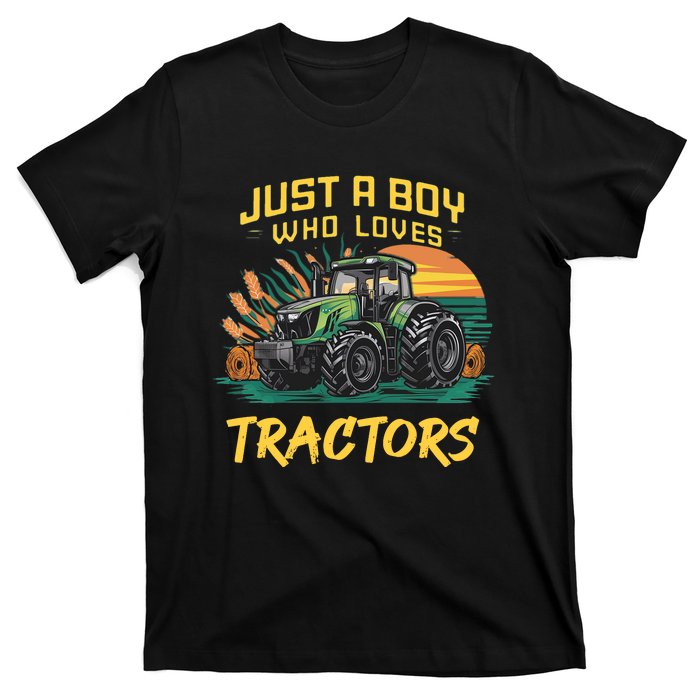 Just A Boy Who Loves Tractors T-Shirt