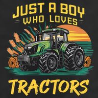 Just A Boy Who Loves Tractors 11oz C Handle Ceramic Mug