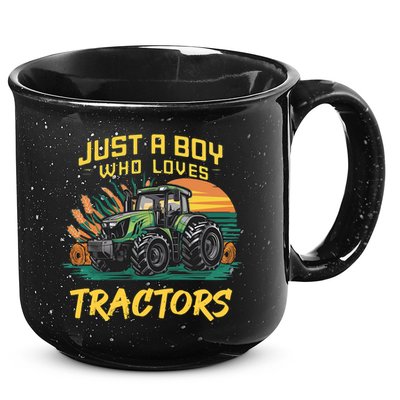 Just A Boy Who Loves Tractors 15oz Campfire Ceramic Mug