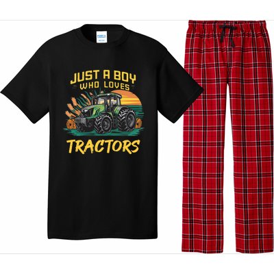 Just A Boy Who Loves Tractors Pajama Set