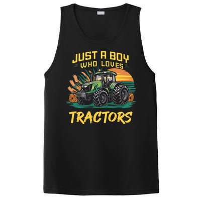 Just A Boy Who Loves Tractors PosiCharge Competitor Tank