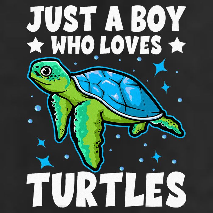 Just A Boy Who Loves Turtles Lover Gifts Sea Ocean Turtle 7 Panel Mesh Trucker Snapback Hat