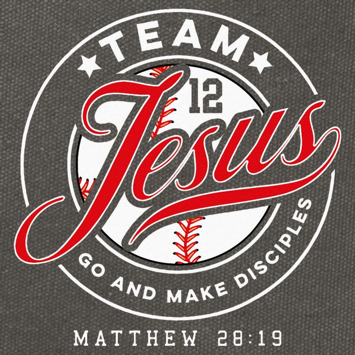 Jesus And Baseball Team Jesus Christian Matthew 2819 Verse Cotton Canvas Backpack