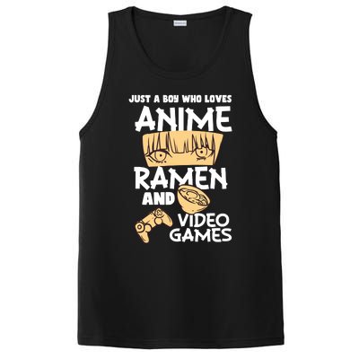 Just A Boy Who Loves Anime Ra Video Games Design PosiCharge Competitor Tank