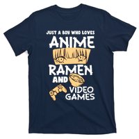 Just A Boy Who Loves Anime Ra Video Games Design T-Shirt