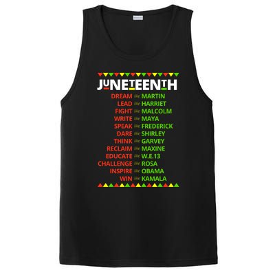 Juneteenth Ancestors Black African Dream Like Leaders Gift PosiCharge Competitor Tank