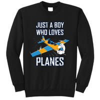 Just A Boy Who Loves Planes Sweatshirt