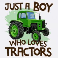 Just A Boy Who Loves Tractors T Farm Birthday Gift Doggie Tank