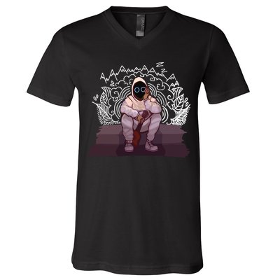Just A Boy With A Ukulele BoyWithUke V-Neck T-Shirt