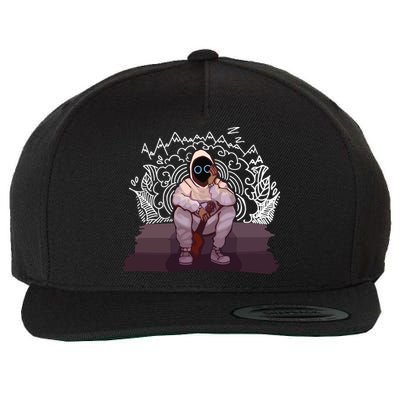 Just A Boy With A Ukulele BoyWithUke Wool Snapback Cap