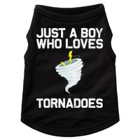 Just A Boy Who Loves Tornadoes Tornado Meteorologist Doggie Tank