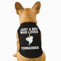 Just A Boy Who Loves Tornadoes Tornado Meteorologist Doggie Tank