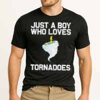 Just A Boy Who Loves Tornadoes Tornado Meteorologist Performance Shirt
