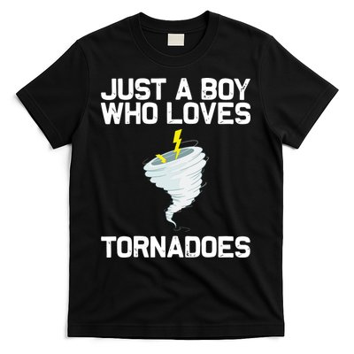 Just A Boy Who Loves Tornadoes Tornado Meteorologist T-Shirt