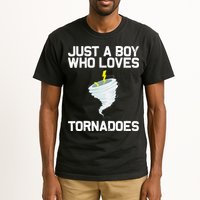 Just A Boy Who Loves Tornadoes Tornado Meteorologist Tall T-Shirt