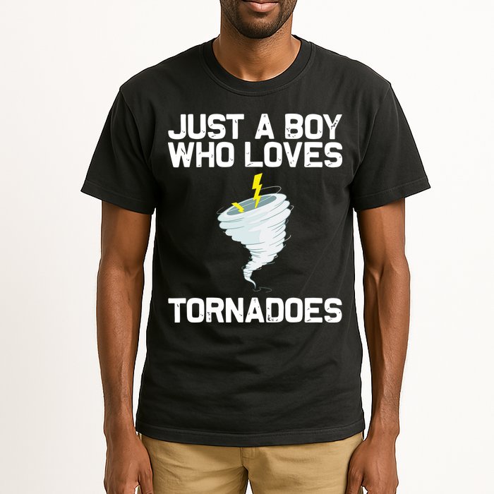 Just A Boy Who Loves Tornadoes Tornado Meteorologist Tall T-Shirt