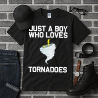Just A Boy Who Loves Tornadoes Tornado Meteorologist Tall T-Shirt