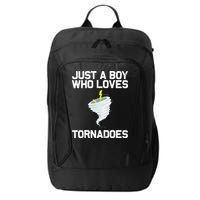 Just A Boy Who Loves Tornadoes Tornado Meteorologist City Backpack