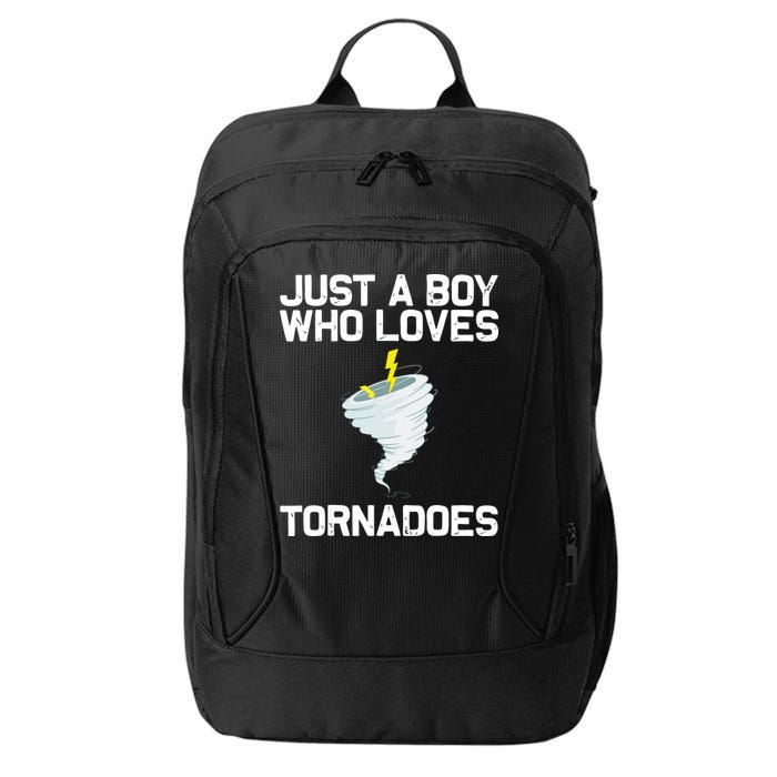 Just A Boy Who Loves Tornadoes Tornado Meteorologist City Backpack