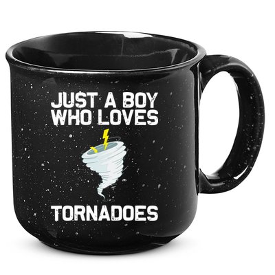 Just A Boy Who Loves Tornadoes Tornado Meteorologist 15oz Campfire Ceramic Mug