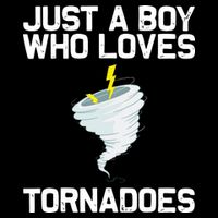 Just A Boy Who Loves Tornadoes Tornado Meteorologist Drawstring Bag
