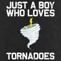 Just A Boy Who Loves Tornadoes Tornado Meteorologist 25L Jumbo Tote