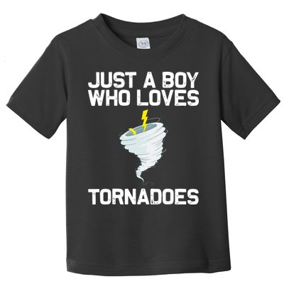 Just A Boy Who Loves Tornadoes Tornado Meteorologist Toddler T-Shirt