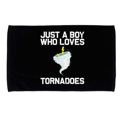 Just A Boy Who Loves Tornadoes Tornado Meteorologist Microfiber Hand Towel
