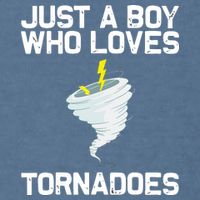 Just A Boy Who Loves Tornadoes Tornado Meteorologist Garment-Dyed Sweatshirt