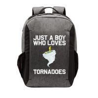 Just A Boy Who Loves Tornadoes Tornado Meteorologist Vector Backpack