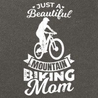 Just A Beautiful Mountain Biking Mom Meaningful Gift Cotton Canvas Backpack