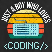 Just A Boy Who Loves Coding Computer Funny Trucker Hat