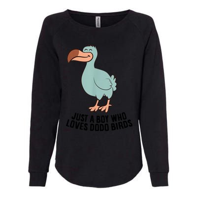 Just A Boy Who Loves Dodo Birds Womens California Wash Sweatshirt