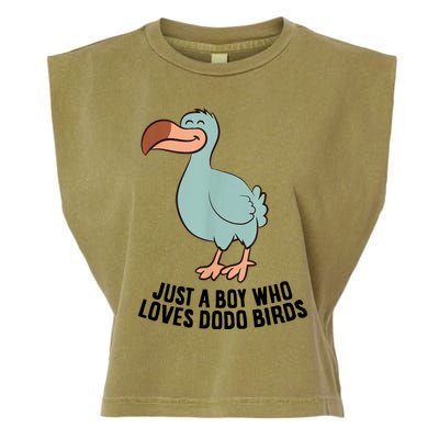 Just A Boy Who Loves Dodo Birds Garment-Dyed Women's Muscle Tee