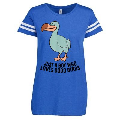 Just A Boy Who Loves Dodo Birds Enza Ladies Jersey Football T-Shirt