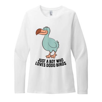 Just A Boy Who Loves Dodo Birds Womens CVC Long Sleeve Shirt