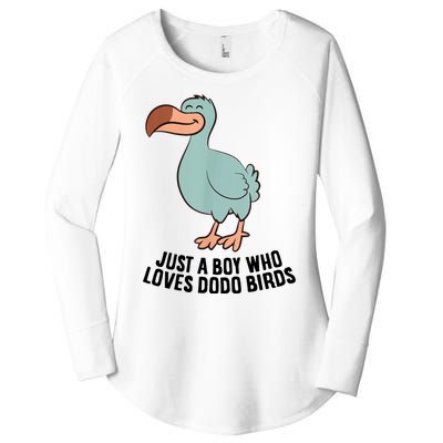 Just A Boy Who Loves Dodo Birds Women's Perfect Tri Tunic Long Sleeve Shirt