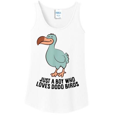 Just A Boy Who Loves Dodo Birds Ladies Essential Tank