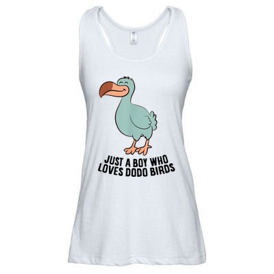 Just A Boy Who Loves Dodo Birds Ladies Essential Flowy Tank