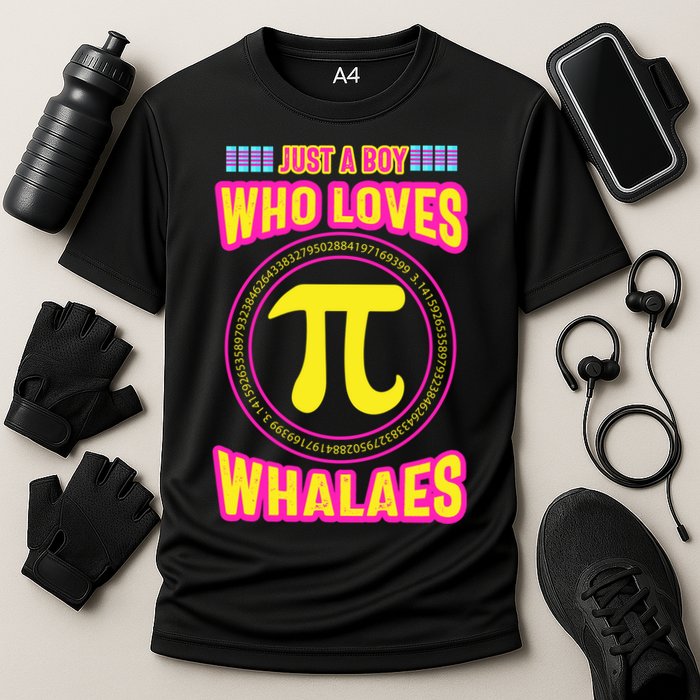 Just A Boy Who Loves Pi Whales Pi Day Performance Shirt