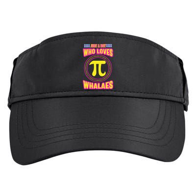 Just A Boy Who Loves Pi Whales Pi Day Adult Drive Performance Visor