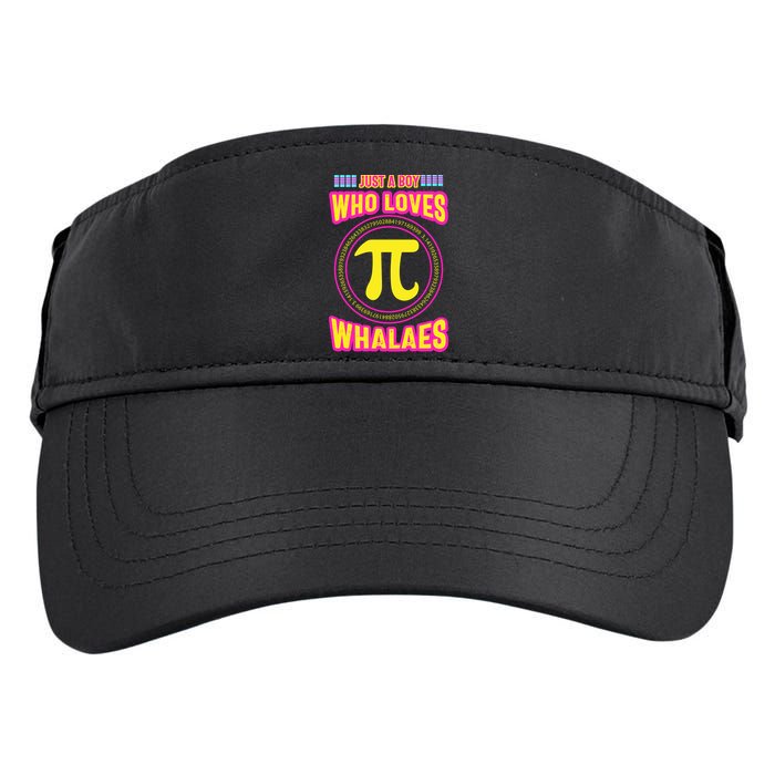 Just A Boy Who Loves Pi Whales Pi Day Adult Drive Performance Visor