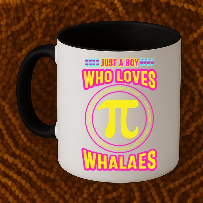 Just A Boy Who Loves Pi Whales Pi Day Mug