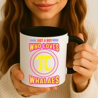 Just A Boy Who Loves Pi Whales Pi Day Mug