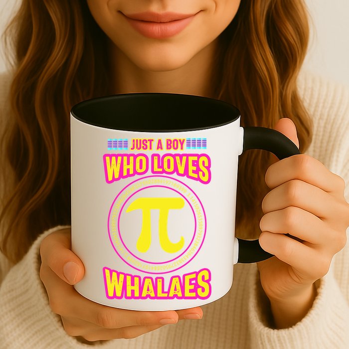 Just A Boy Who Loves Pi Whales Pi Day Mug