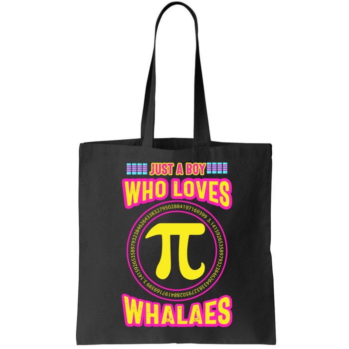 Just A Boy Who Loves Pi Whales Pi Day Bag