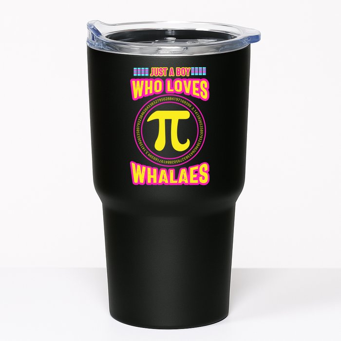 Just A Boy Who Loves Pi Whales Pi Day Tumbler
